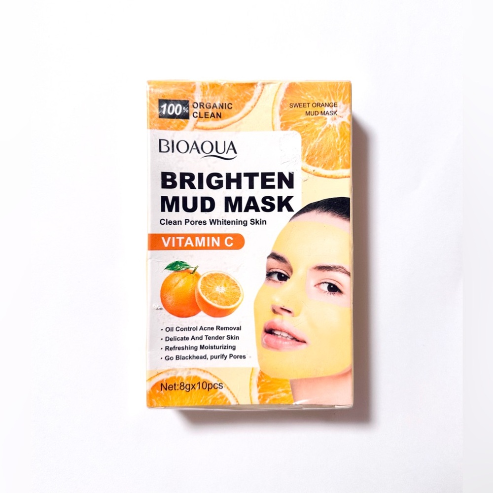 BIOAQUA Vitamin C Mud Facial Mask Sweet Orange 10PC